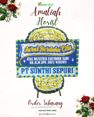 Papan Bunga Duka di Medan Kota